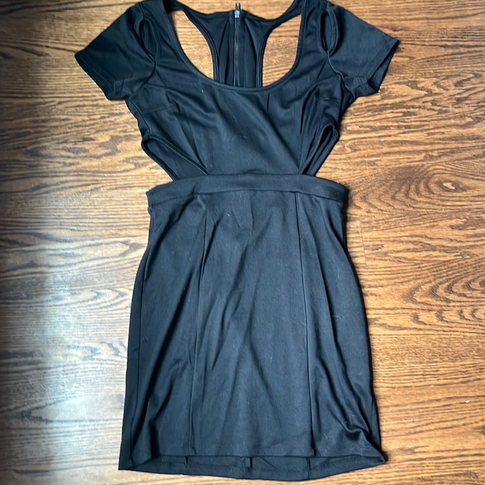Women’s Medium Nasty Gal Cut out Black Mini Dress